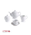 سرویس چینی 17 پارچه چای خوری سپید صدف