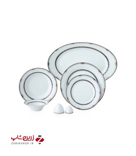 سرویس چینی 35 پارچه غذاخوری پرشیا سرمه ای