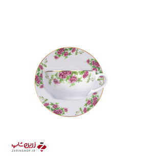 سرویس چینی 12 پارچه کاپوچینو، لاته بیدگل