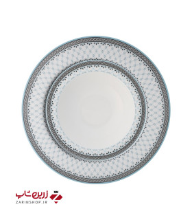 سرویس چینی 28 پارچه غذاخوری ویلیج آبی