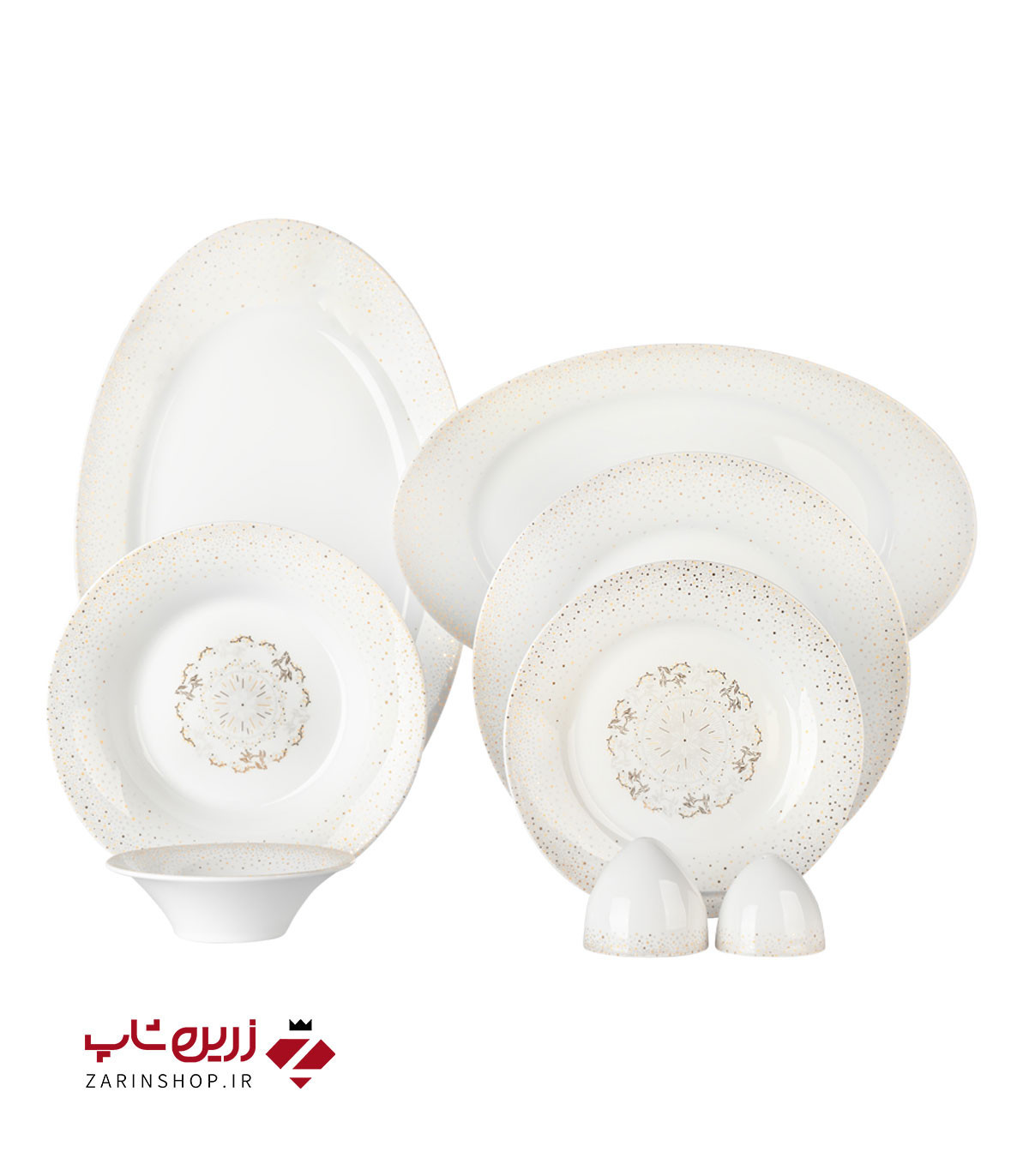 سرویس چینی 35 پارچه غذاخوری گلدن گلکسی