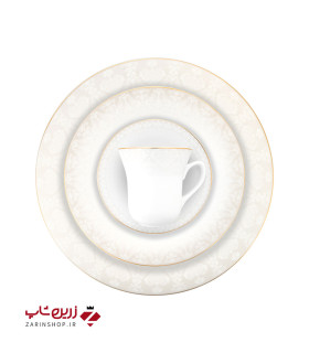 سرویس چینی 108 پارچه کامل سریر سپید