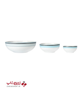 سرویس چینی 13 پارچه پیاله ویلیج آبی