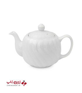 قوری چای آلمانی پیچدار سفید