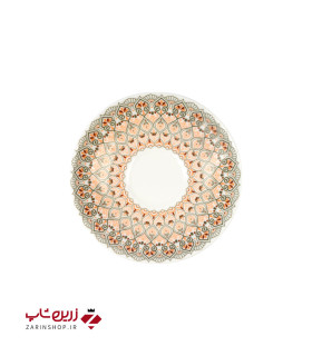 نعلبکی زیر استکانی نقشینه نارنجی
