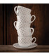 سرویس چینی 12 پارچه چای خوری اسپاتی طلایی