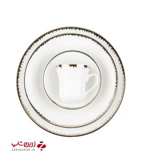 سرویس چینی 108 پارچه کامل رویال پلاتینی