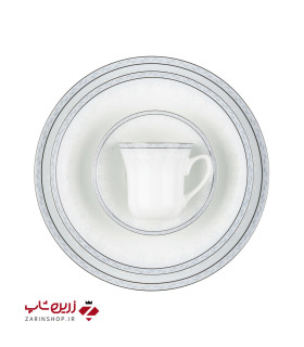 سرویس چینی 108 پارچه کامل وایت رز