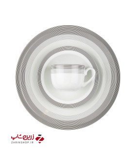 سرویس چینی 102 پارچه کامل سیلور لاینر