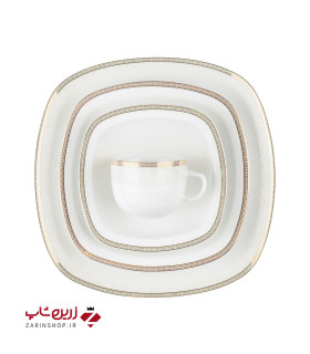 سرویس چینی 98 پارچه کامل ریوا طلایی