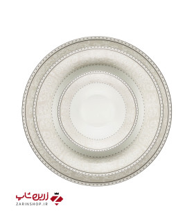 سرویس چینی 35 پارچه غذاخوری ورونا طوسی