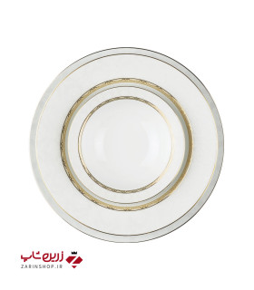 سرویس چینی 28 پارچه غذاخوری هدیه طلایی