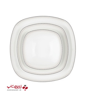 سرویس چینی 27 پارچه غذاخوری مون بلان مشکی
