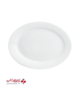 دیس بیضی 35 سانتیمتری سفید