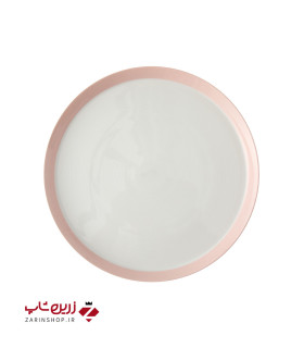بشقاب تخت 24 سانتیمتری پاستل صورتی