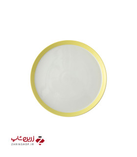 بشقاب تخت 18 سانتیمتری پاستل لیمویی