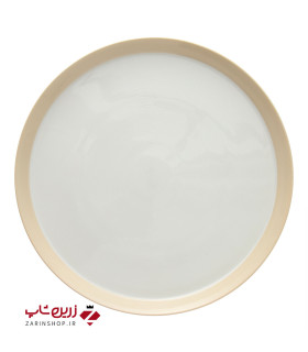 دیس گرد 33 سانتیمتری پاستل کرم