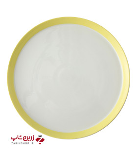 دیس گرد 33 سانتیمتری پاستل لیمویی