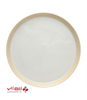 دیس گرد 30 سانتیمتری پاستل کرم