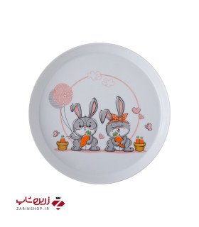 بشقاب تخت 24 سانتیمتری هپی ربیت