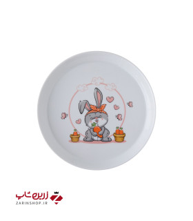 بشقاب تخت 21 سانتیمتری هپی ربیت