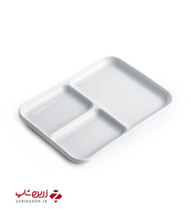 ظرف سه خانه سفید
