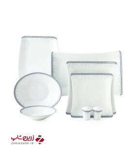 سرویس چینی 30 پارچه غذاخوری وایت رز