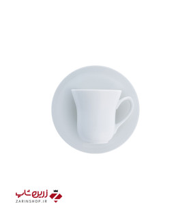 سرویس چینی 12 پارچه قهوه خوری سفید