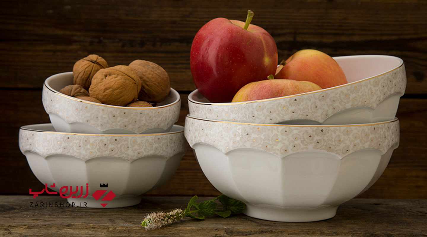 سرویس چینی 13 پارچه پیاله کاررا گلد