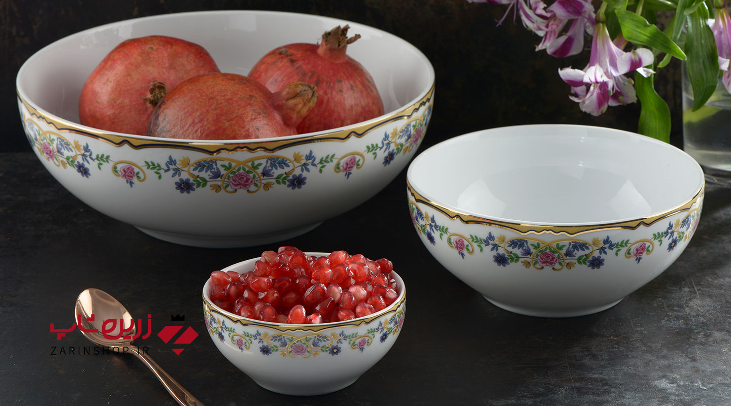 سرویس چینی 13 پارچه پیاله گلستان