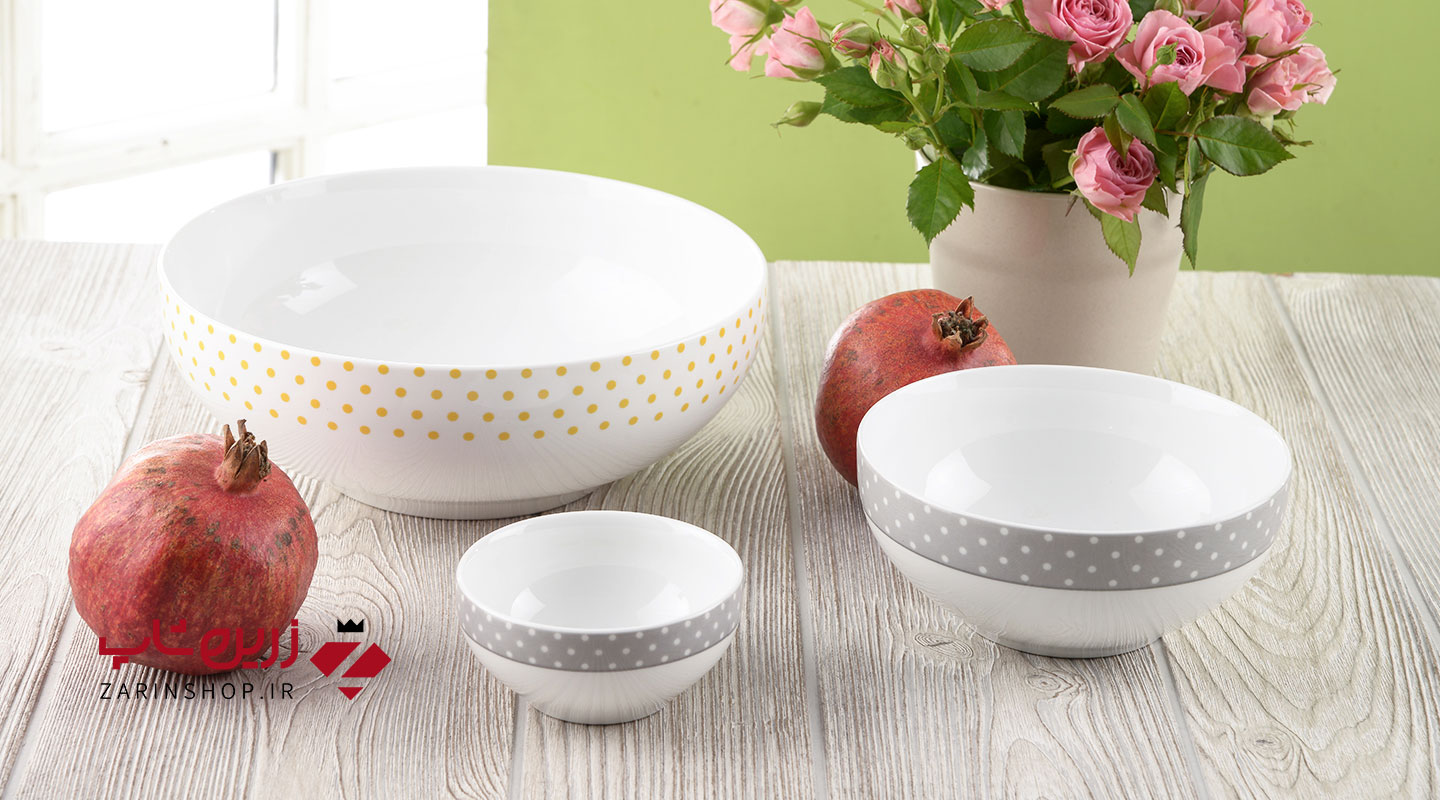 سرویس چینی 13 پارچه پیاله والنسیا زرد