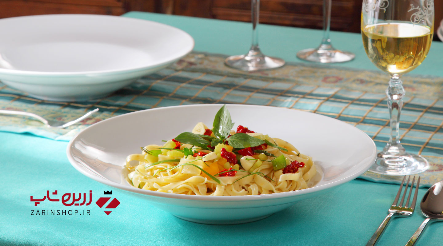 ظرف پاستا بزرگ سفید