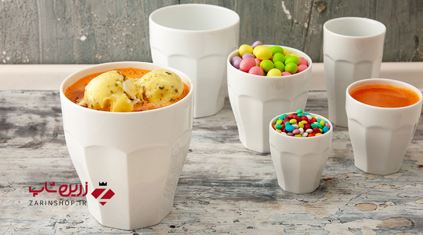 ظرف یخ نئوکلاسیک سفید