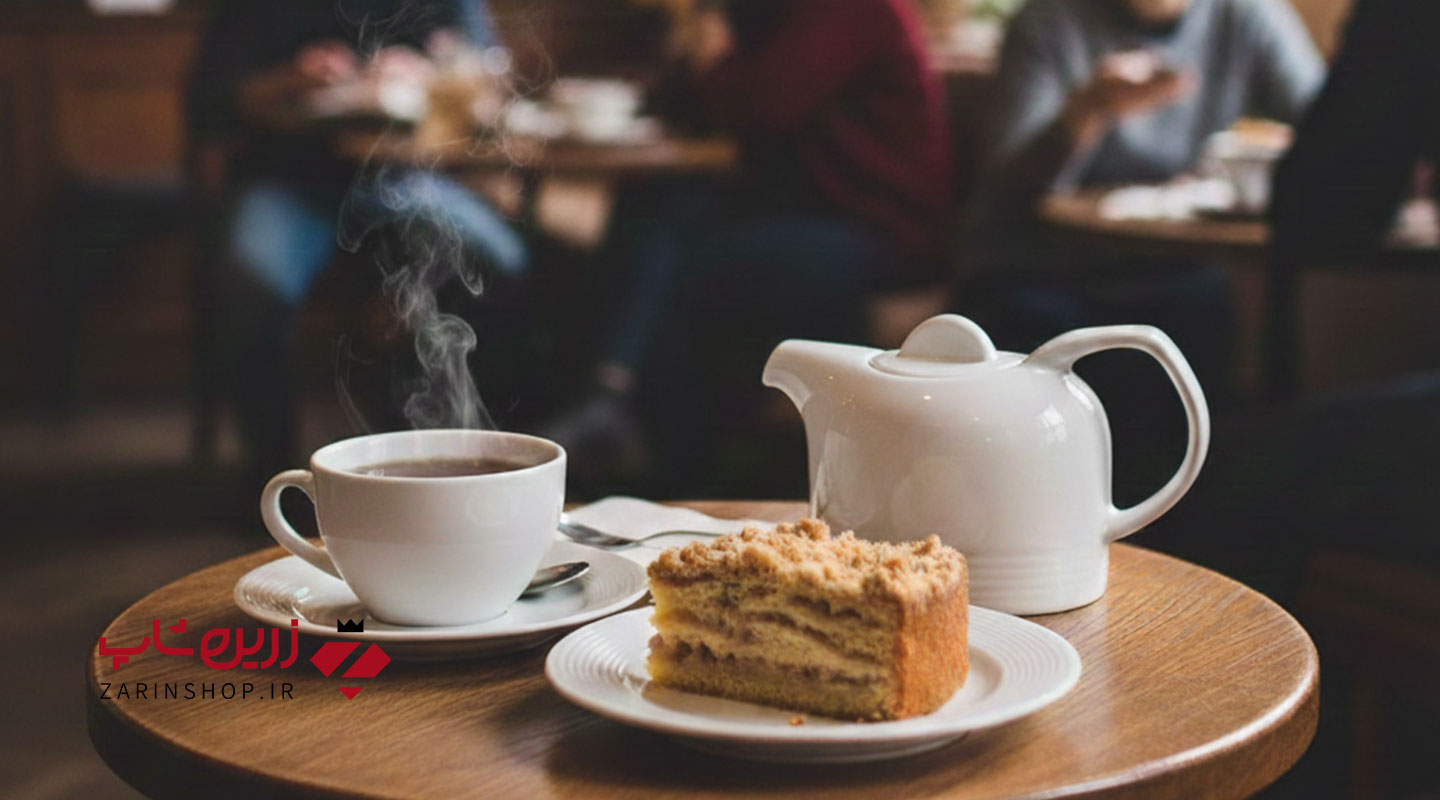 قوری چای 2 فنجان سفید