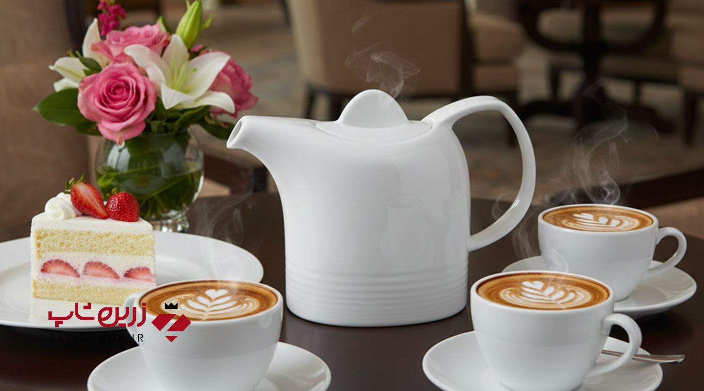 قوری باریستا 3 فنجان سفید