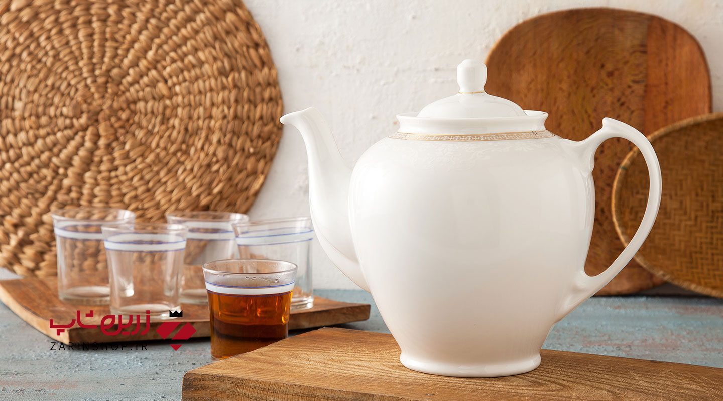 قوری چای هیئتی ریوا طلایی