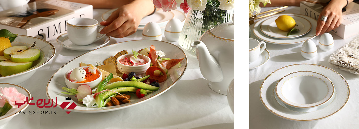 سرویس چینی 102 پارچه کامل نورا