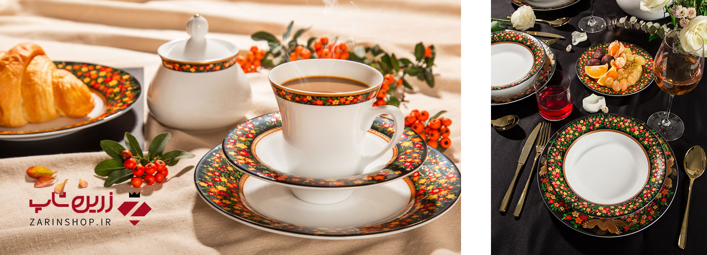 سرویس چینی 108 پارچه کامل سیمرغ