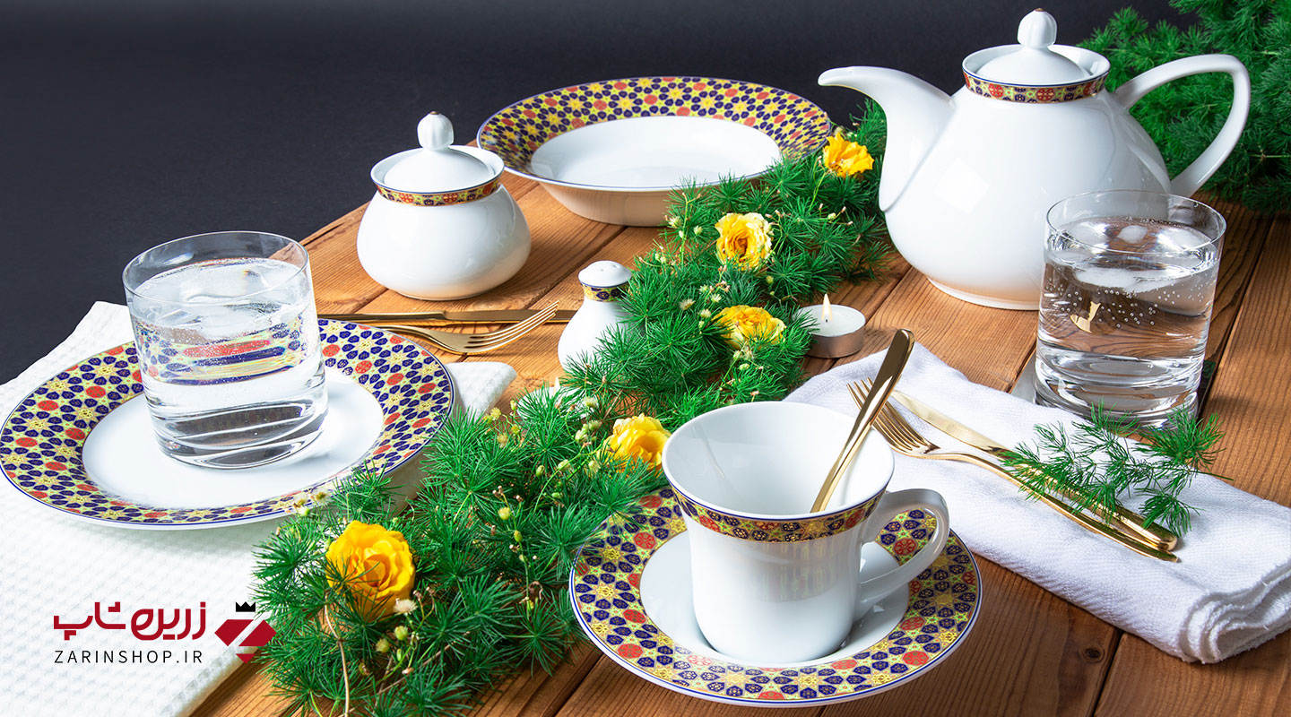 سرویس چینی 108 پارچه کامل صوفی