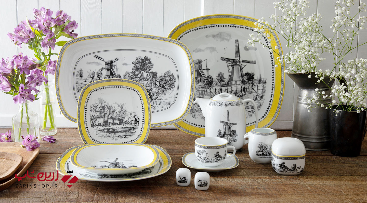 سرویس چینی 27 پارچه غذاخوری ویلیج