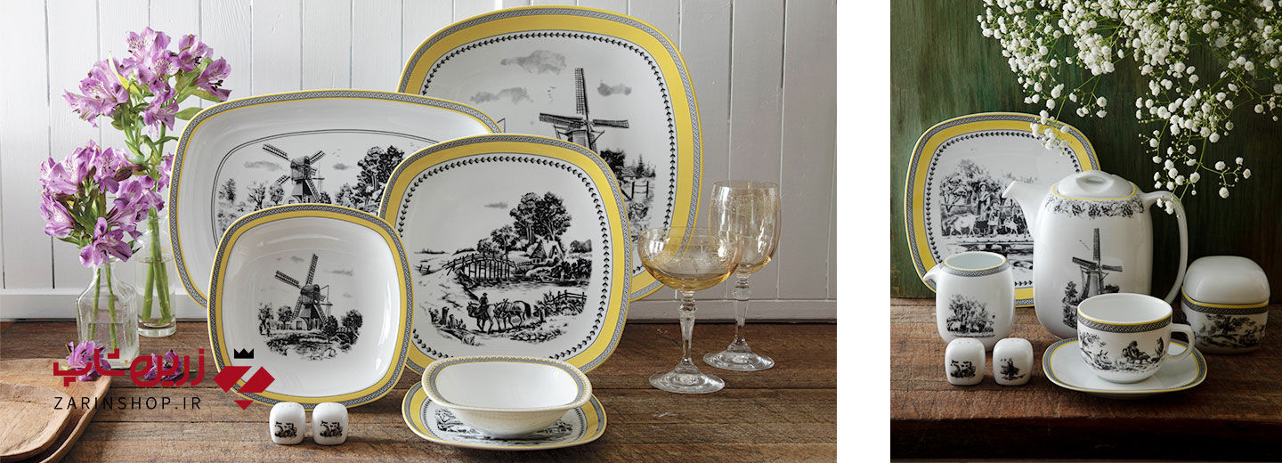 سرویس چینی 27 پارچه غذاخوری ویلیج