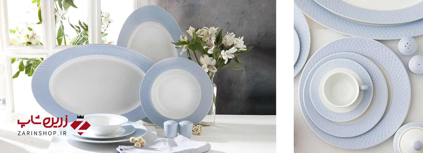 سرویس چینی 28 پارچه غذاخوری آداجیو یاس