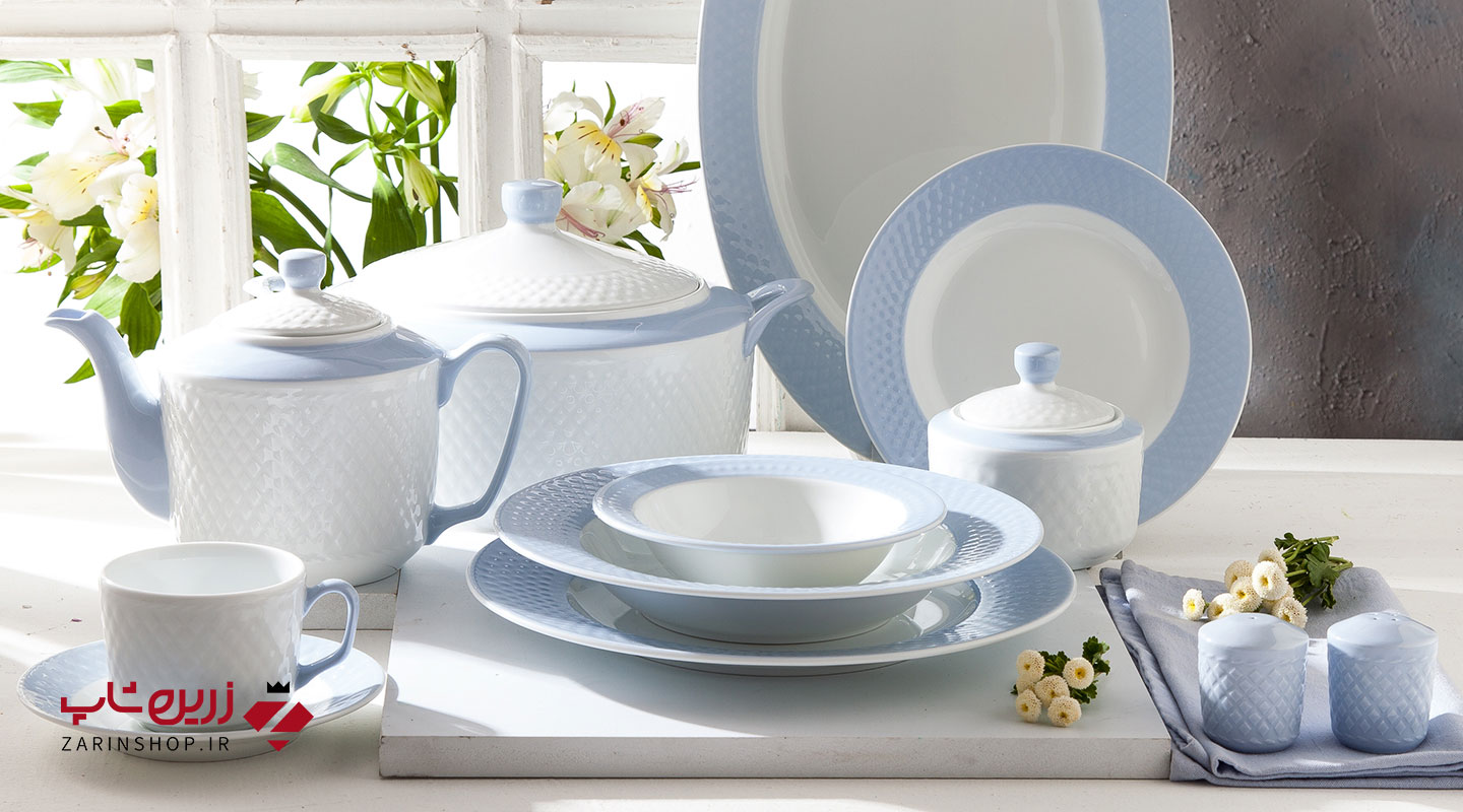 سرویس چینی 28 پارچه غذاخوری آداجیو یاس