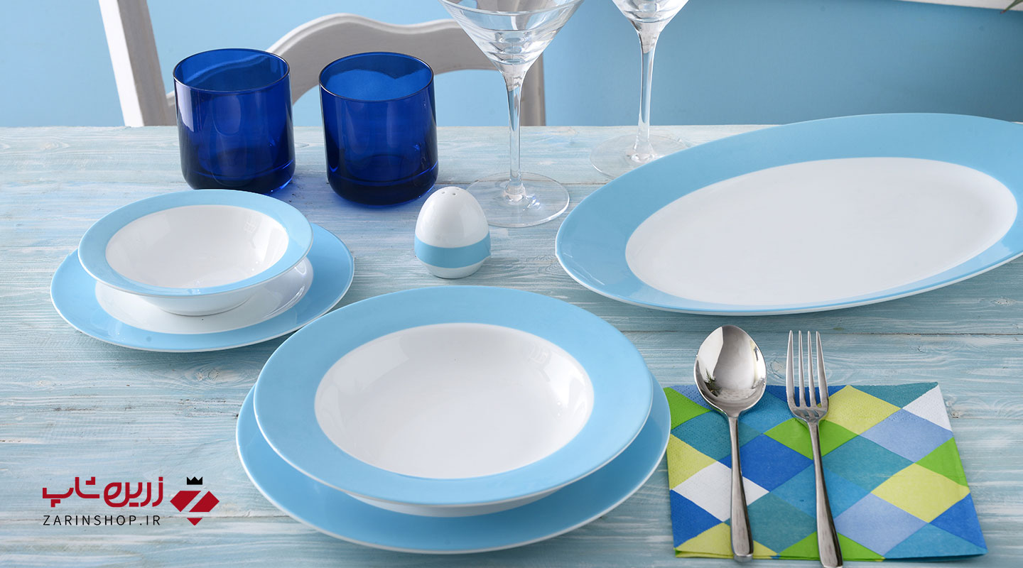 سرویس چینی 28 پارچه غذاخوری آسمان