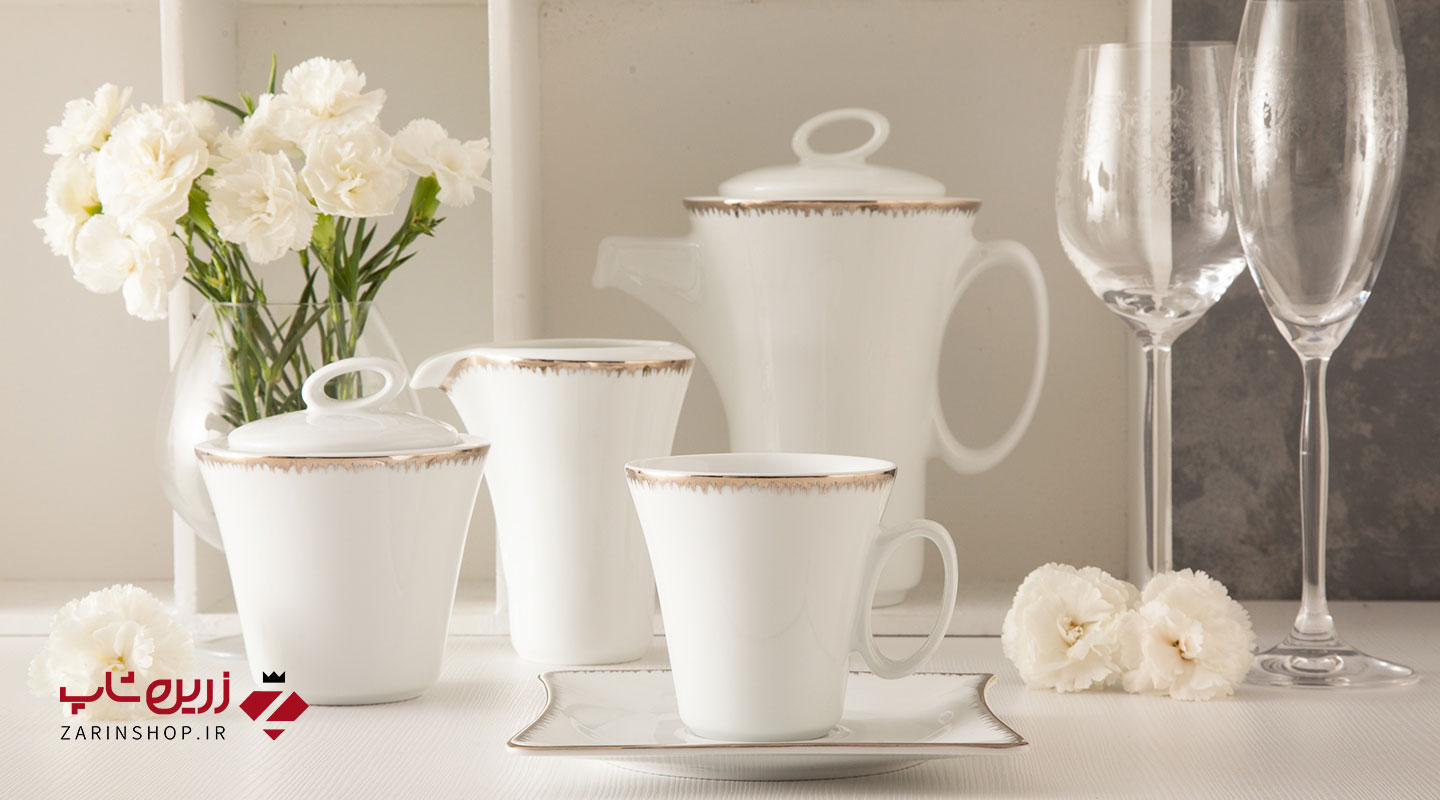 سرویس چینی 30 پارچه غذاخوری رویال پلاتینی