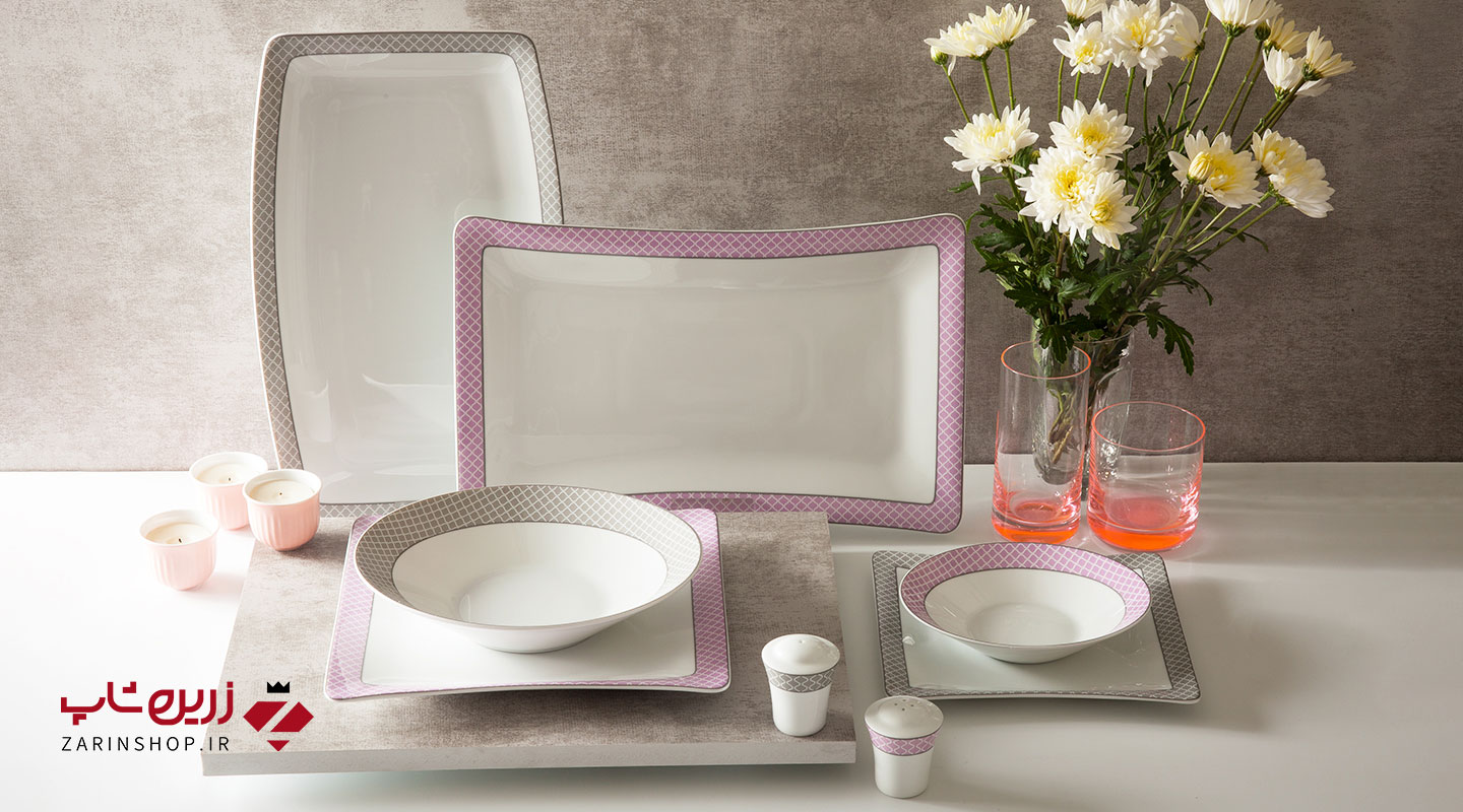 سرویس چینی 30 پارچه غذاخوری ساتین