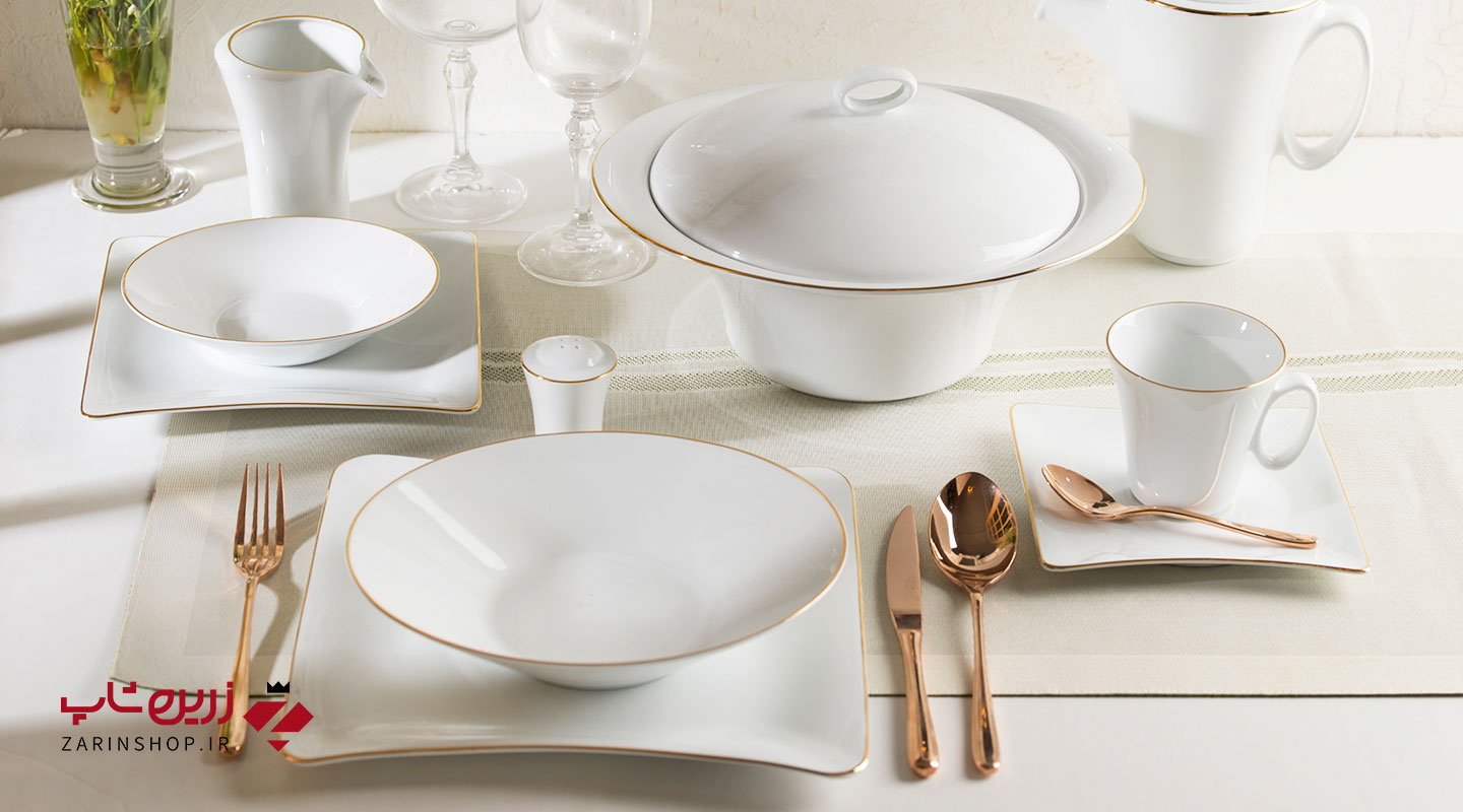سرویس چینی 30 پارچه غذاخوری زرین