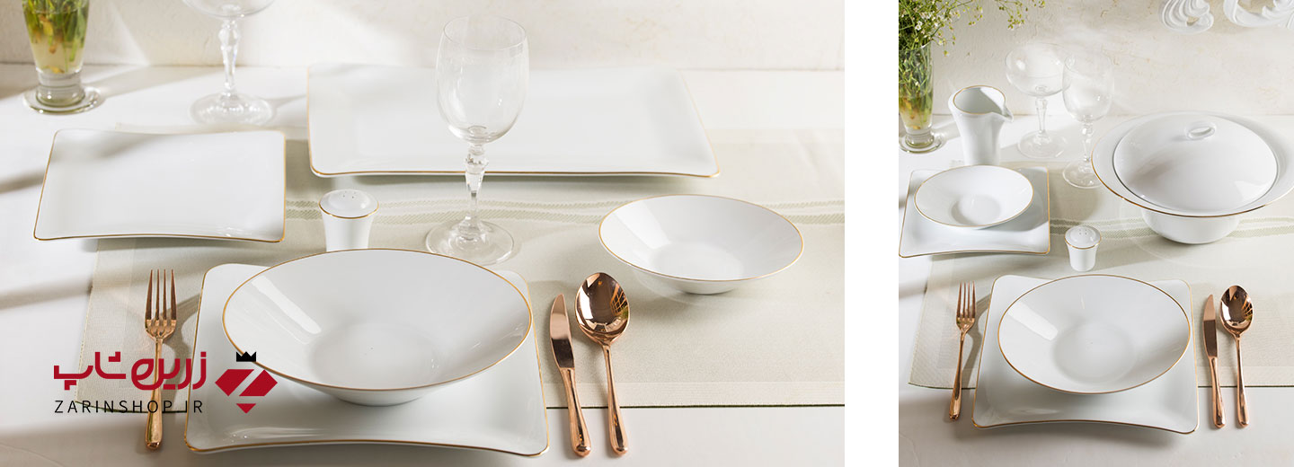 سرویس چینی 30 پارچه غذاخوری زرین